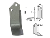 Industriehof® Fräsmesser links/rechts 190 x 70 x 7 mm, Bohrung 12,5 mm für Tortella S1-T2-V1-F1 