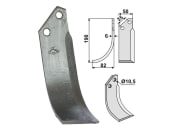 Industriehof® Fräsmesser rechts 190 x 50 x 6 mm, Bohrung 10,5 mm für Valpadana VMC 15, VAL-04R 