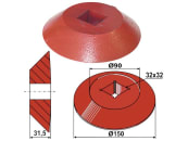 Industriehof® Endscheibe innen für Vierkantwelle 30 x 30 mm, 31-0517 