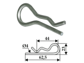 Industriehof® Spezialfederstecker Ø 4,0 mm x 62,5 mm, für Gyro, 63-NIC-82 