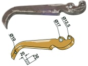 Industriehof® Spurlockerzinken 10 x 32 mm, für universal Spurlockerer (Best. Nr. 10621011), 10.8801981 