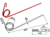 Industriehof® Striegelzinken 360 x 8 mm für KRM, 10.ST-KR-02 