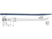 Industriehof® Löffelzinken 900 mm, M 22 x 1,5, Buchse mit konischer Mutter, für Triolet, 18901 