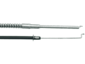 Gaszug Länge Hülle/Seele 1.473/1.569 mm, 2 x Z-Haken, für Rasenmäher MTD Rex-Combi, Rex-Super, Rotomax, Super, Variant 