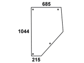 Türscheibe, grün, hinten, für Massey Ferguson 3000 