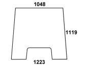 Frontscheibe, grün, für Massey Ferguson 3000 (ab Serien Nr. 50130) 