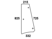 Seitenscheibe, grün, links/rechts, für Eicher VAC 656, 666, 680, Kabine Lochmann 