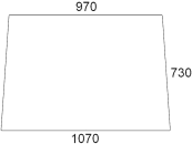 Frontscheibe, grün/klar, fest, für Steyr 8000, Kabine SK-1; SK-2 