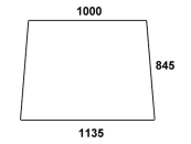 Frontscheibe, klar, für Fiat 580, 680, 780, 880-4, 980 