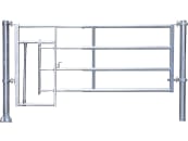 Patura Abtrennung "R4", 365 – 465 cm, mit Kälberschlupf, 4 Horizontalstreben, 323422 