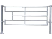 Patura Abtrennung "R5", 340 – 445 cm, mit Ausschnitt für Tränkebecken, 5 Horizontalstreben, 323352 