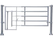 Patura Abtrennung "R5", 365 – 465 cm, mit Kälberschlupf, 5 Horizontalstreben, 323452 