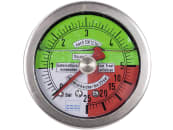 Hücobi Glyzerin-Manometer, Anschluss 1/4" hinten, 0 bis 25 bar, flüssigdüngerfest, 8123 006025 