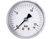 Hücobi Manometer, Anschluss 1/4" hinten, 0 bis 16 bar, 8126 006016 