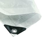 NOOR Gewebeplane mit &Ouml;sen wei&szlig; 5 x 3 m 120 g/m&sup2; Abdeckplane wasserfest 