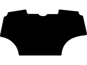 Fußmatte Gummi schwarz, für Deutz-Fahr Traktor Agrotron MK2, Bj. 97 – 00 