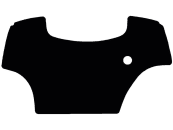 Fußmatte Gummi schwarz, für Same Traktor Virtus, Bj. 12 – 17 
