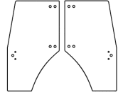 Türscheibe, grün/klar, links/rechts, für Deutz-Fahr Agrofarm, Agroplus, Kabine Agrofarm; Agroplus 