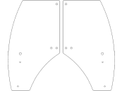 Türscheibe, grün, links/rechts, für John Deere 5000, 6000 