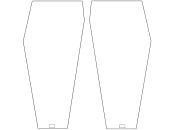 Frontscheibe, klar, unten links/rechts, für Deutz-Fahr DX, Agroprima, Agroxtra, Kabine Agroxtra; Agroprima; Star Cab 