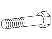 Walterscheid Sechskantschraube DIN 931; ISO 4014 M 10 x 60, für Scherbolzenkupplungen FKB61/20, 1020454 