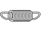 Walterscheid Zugfeder, 65 x 18,6 x 2,0 mm, für Unterlenkerfanghaken UHK-C Kat. 4, 1309755 