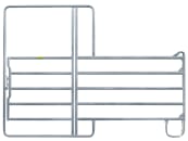 Patura Panel B x H: 3,00 x 1,45 m für Rinder, mit 5 Horizontalrohren und Tor, 310415 