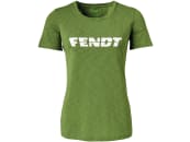 Fendt T-Shirt für Damen grün, weißes Fendt-Logo vorn und hinten, von Schöffel 