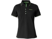 Fendt Poloshirt für Damen schwarz; grün, mit Knopfleiste, zwei seitlichen Schlitzen, von Schöffel 