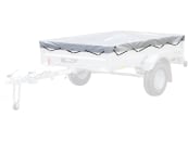 Pongratz Flachplane grau mit eingezogenen Gummibändern, für PKW-Anhänger "Pongami PFA 185 U", 21870 Pongratz Flachplane grau mit eingezogenen Gummibändern, für PKW-Anhänger "Pongami PFA 185 U", 21870