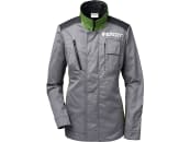 Fendt Arbeitsjacke für Damen blassgrau; nachtgrau; grün, Logo auf Brust und Rücken 