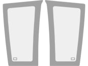 Fendt Frontscheibe unten links/rechts, grün, für Farmer 300, Favorit, Vario 300, 900 