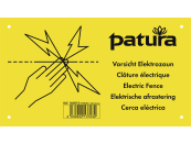 Patura Warnschild "Vorsicht Elektrozaun", Kunststoff, 160010 