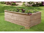 Hochbeet Lärchenholz 200 x 100 x 72 cm natur ohne Füllerde, Füllmenge 1.440 l 