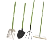 Fendt Gartengeräteset für Kinder, mit 2 Schaufeln, Holzrechen und Heugabel, X991020294000 
