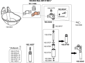 SUEVIA Tränkebecken Mod. 25R-H-MS 1/2" Explo-Zeichnung 