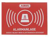 ABUS Aufkleber Alarm Warnaufkleber ohne Logo, 74 x 52,5 mm, reflektierend 