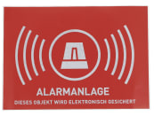 ABUS Aufkleber Alarm Warnaufkleber ohne Logo, 148 x 105 mm, reflektierend 