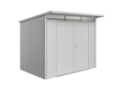Biohort Gerätehaus AvantGarde mit Pultdach A5 260 x 220 cm silver; metallic Geräteschuppen, Gartenhaus Metall 