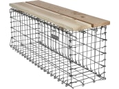 bellissa Gartenbank Gabione Basic 100 x 30 x 46 cm silber; natur 