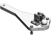 scharmüller Kugelbalken "K80®" Standard, 812 x 347 x 40 mm, für Zugpendelrahmen Traktor Fendt Farmer 300, Favorit 500, 600, Geräteträger F 390 GT, F 395 GT, Xylon, 00.960.3111.0-A11 