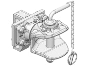 scharmüller Zugmaul "YT" manuell, absteckbar mit Konsole, Ø Bolzen 31 mm, für Traktor Yanmar YT 235, 05.5081.10-A02 