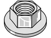 Industriehof® Sechskantmutter DIN 6927 M 12 x 1,75 - 10.9, mit Flansch, 410-1002 