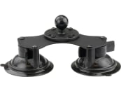 RAM® MOUNTS Saugnapf "Twist-Lock™" mit B-Kugel 25,4 mm/1", 2-fach, mit Basisplatte "Round", RAM-B-189B-202U 