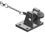 scharmüller Verriegelung "K80®" manuell, Fendt grau, für Zug-Kugelkupplung Fendt, 02.481.3460-A11 