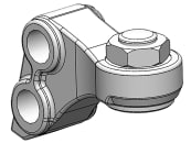 scharmüller Niederhalter "K80®" 15 °, mit Einstellschraube M 22 x 1,5, für Kugeleinsätze mit Handgriff, 02.481.316 