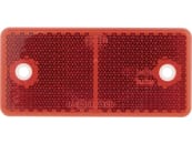 Hella® Rückstrahler rechteckig, rot, 94 x 44 x 6,5 mm, geschraubt; mit Bohrung, 8RA 003 326-001 