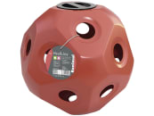 Bonimal TEC Futterspielball "Heu & Joy" rot, 19 Fressöffnungen á 60 mm für Rinder, Kälber, Fohlen, Ponys und Pferde im Stall, Paddock und auf der Weide, 3210386 