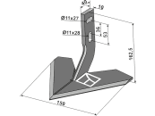 Industriehof® Hackschar, Arbeitsbreite 150 mm, für Hackgerät Carre', Monosem, 1.10.1074 