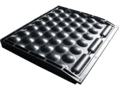 Kraiburg Gummimatte "Polsta" L x B x S: 91 x 110 x 10 cm, für vorderen Bereich des Tiefboxensystems 